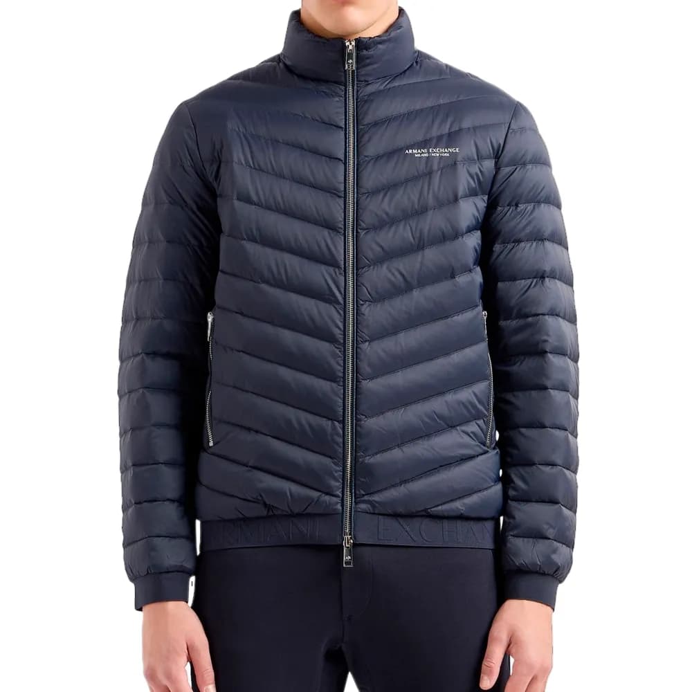 Doudoune Armani Exchange Milano Homme Bleu