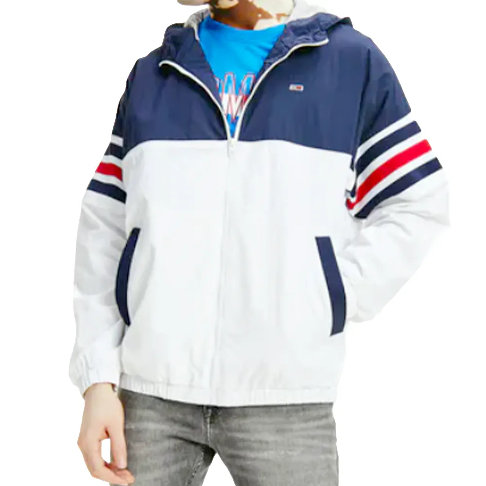 Veste Tommy Jeans Color blocked zip Homme Bleu